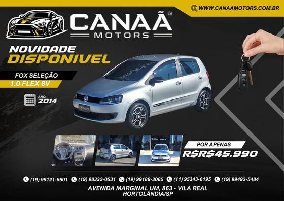 VOLKSWAGEN FOX 1.0 MI SELEÇÃO 8V FLEX 4P MANUAL